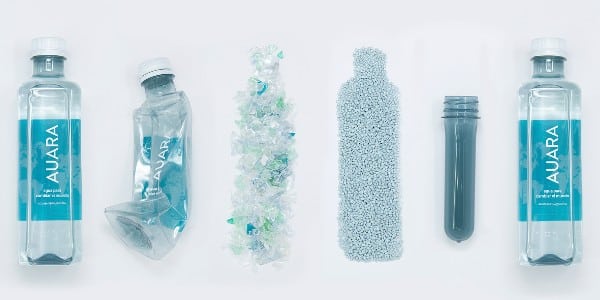 Auara: La solución eco-friendly que da una segunda vida a 277.000 kg de plástico con sus botellas de RPET 100% reciclado