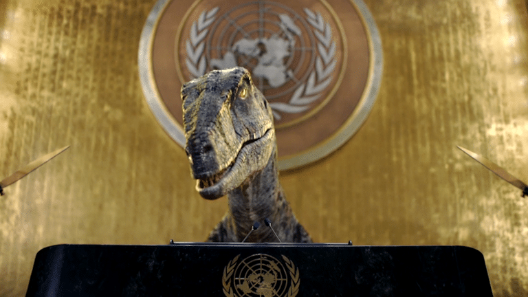 Fossil Fuels Leading Us to Extinction: A Warning from a Dinosaur at the UN